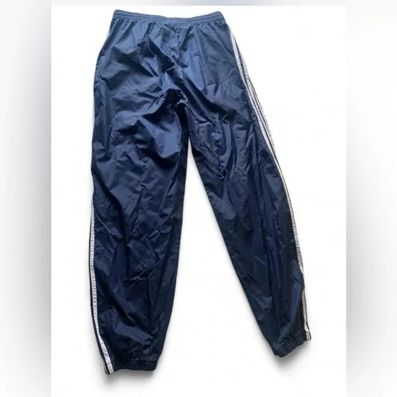 Adidas three stripes windbreaker skater pants size XL men blue - Picture 4 of 6